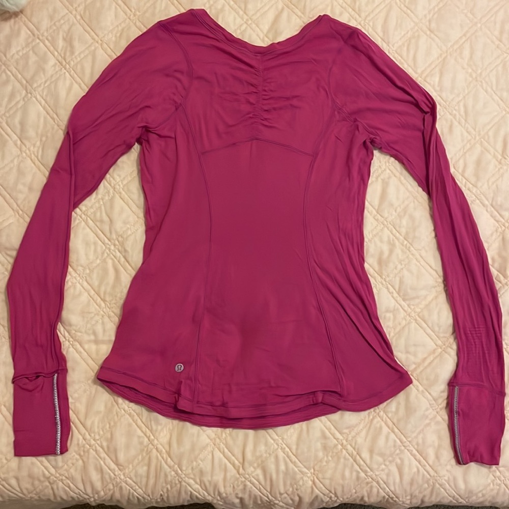 Raspberry Colored Running Top. - image 2